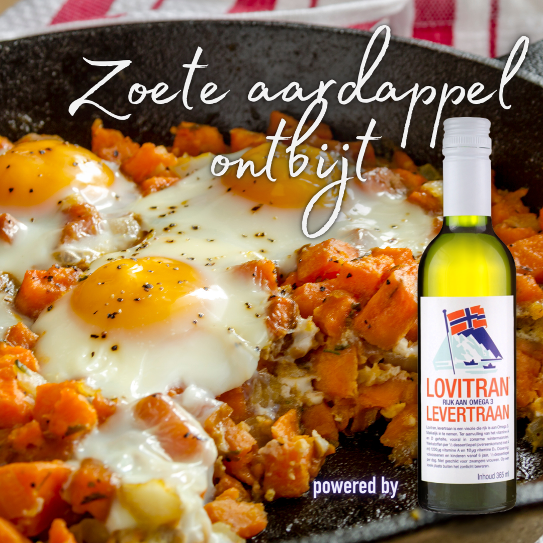 Hartig ontbijt met zoete aardappel - Lovitran® levertraan | Rijk aan